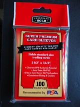 Cardboard Gold Super Premium Penny Standard Card Sleeves (100 Per Pack) - $3.99