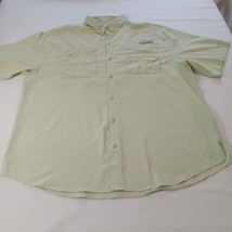 Columbia Men&#39;s Shirt PFG FM7266 Vented Fishing Short Sleeve Green Chest 50&quot; - $254.98 MXN