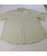 Columbia Men's Shirt PFG FM7266 Vented Fishing Short Sleeve Green Chest 50" - $13.85