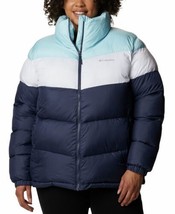 Columbia Womens Plus Size Puffect Colorblocked Jacket Size 3X Color Blue/White - £98.88 GBP