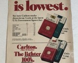 1978 Carlton 100’s Cigarettes Vintage Print Ad Advertisement pa16 - $6.92