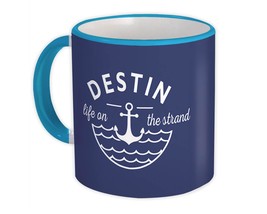 Destin Life on the Strand : Gift Mug Beach Travel Souvenir USA - £12.74 GBP