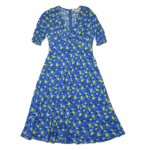 NWT Diane Von Furstenberg DVF Jemma in Ditsy Vines Baja Blue Crepe Dress 2 $298 - £119.90 GBP