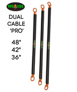 Hog Legs 48&quot; x 1.75&quot; Dual Cable Machine Barbell PRO &#39;Live&#39; Series - £117.91 GBP