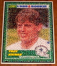 Amazing Dallas Cowboys Troy Aikman Rookie Card Montage - £9.10 GBP