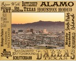 Dallas Texas Collage Laser Engraved Wood Picture Frame Landscape (3 x 5) - $25.99
