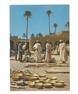 North Africa Maroc Morocco Pottery Market Vintage Postcard 4X6 - £3.94 GBP