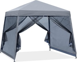 Stable Pop Up Outdoor Canopy Tent With Netting Wall From Abccanopy Is Gray. - £142.92 GBP