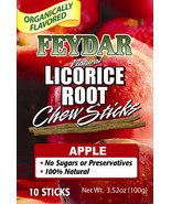 Organic Licorice Chew Sticks 10 pack (10 Sticks) Apple  - $25.74 CAD