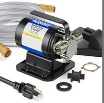 Acquaer Portable Utility Water Transfer Pump 115V 1/10 HP w/ Hose Kit - $64.35