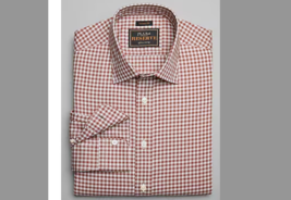 Jos. A. Bank Tailored Fit Spread Collar Check Sportshirt size:LT - £28.83 GBP