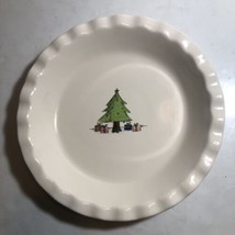 Rae Dunn Artisan Collection Magenta Oh Christmas Tree Serving Plate Bowl 10.5” - £15.52 GBP