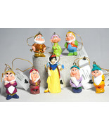 Snow White &amp; Seven Dwarfs - Set of Eight Figures - Disney - Holiday Orna... - £34.81 GBP
