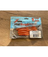 Z-Man DoormatadorZ 5&quot; Flounder Scented Curly Tail Grubs 4pk Atomic Sunri... - $9.89