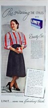 1948 Linit Laundry Starch - Dorothy Cox - Designer - McMullen-Vintage Print Ad - $10.05