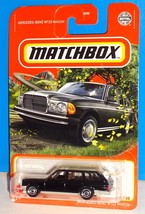 Matchbox 2022 MBX Highway #22 Mercedes-Benz W123 Wagon Black - £2.35 GBP