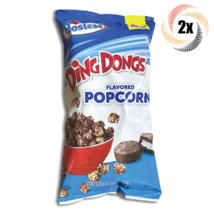 2x Bags New Hostess Ding Dongs Flavored Popcorn Crispy &amp; Sweet Snack | 3oz - £8.69 GBP