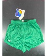 Speedo Soccer Shorts Green Youth Extra Small  1990s Draw string Vintage New - $19.80