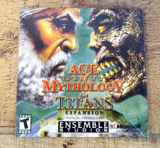 Age of Mythology The Titans Expansion Microsoft PC Game 2003 CD Disc + S... - $9.99