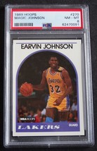 1989 Hoops #270 Magic Johnson Los Angeles Lakers Basketball Card PSA 8 NM-MT - £9.39 GBP