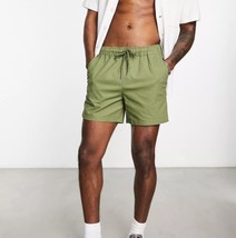 ASOS Men&#39;s Green Slim Chino Shorts Drawstring Pockets S NWT - £14.15 GBP