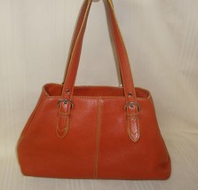 Cole Haan Orange Leather Shoulder Bag Purse , Used READ DESCRIPTION - €28,64 EUR