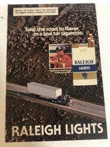 1981 Raleigh Lights Cigarettes Vintage Print Ad pa31 - $7.91