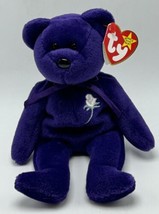 Ty Beanie Babies Princess Diana Purple  Bear 1997 - £11.00 GBP