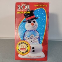 Vintage Disney 101 Dalmatians Snow Globe McDonald&#39;s 1996 Christmas Snow ... - $17.54
