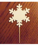 Lot of 12 Snow Flake Cupcake Toppers! Design 3 - $5.36 CAD