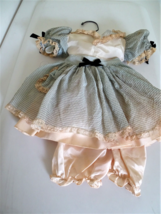 Vintage 1950&#39;s High Quality 3 Piece  Party Dress &amp; Bloomer for Medium Large Doll - £30.80 GBP