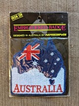 Vintage Australia Iron On Embroidered Badge Patch NOS Nu-Color-Vue Flag ... - £7.02 GBP