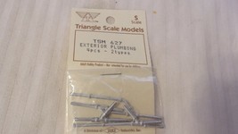 S Scale Exterior Plumbing 2 types White Metal 4 Pieces Kit TSM #627 BNOS - $16.00