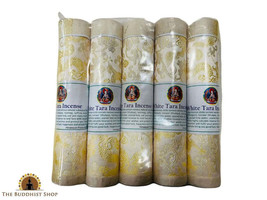 Hand Rolled Tibetan Incense Sticks White Tara Organic Himalayan pure incense - £27.37 GBP