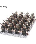 WW2 Military War Soldier Figures Bricks Kids Toys Gifts US Army 4 - £12.42 GBP