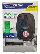 Chamberlain Clicker Universal 2-Button Garage Door Opener Remote KLIK5U-BK2 - £11.17 GBP