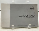 2004 Nissan Murano Owners Manual Handbook OEM M02B07006 - $31.49