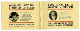 Grenville Kleiser Booklet You Can Be A Master of English Funk &amp; Wagnalls 1930&#39;s - £37.11 GBP