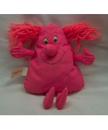 1986 HALLMARK Button Buddies PINK &quot;HAPPY&quot; TRIANGLE 6&quot; Bean Bag Stuffed A... - $27.16 CAD