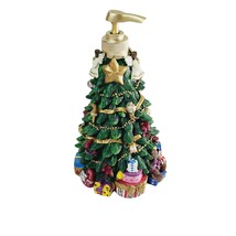 Christmas Tree Lotion Pump Soap Dispenser 8 Inch Resin JC Penney 2002 Holiday - £11.71 GBP