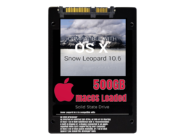 macOS Mac OS X 10.6 Snow Leopard Preloaded on 500GB Solid State Drive - £54.66 GBP