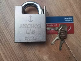 ANCHOR LÅS 590-6 With MLS Assa Abloy Cylinder  High Security Padlock - $398.00