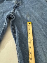 Carhartt Men's Blue Toughest Work Denim Jeans Measured Size (32×30.5) image 6