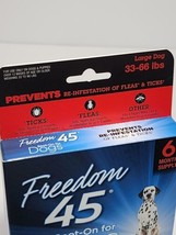 Freedom 45 Spot On For Large Dogs 33 To 66 lbs Topical 6 Month for Fleas... - £11.86 GBP