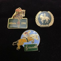 vintage 1996 OLYMPIC Atlanta Centennial Equestrian pins collectible - £11.67 GBP