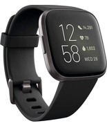 FITBIT Versa 2 Smartwatch Health &amp; Fitness Smartwatch| BLACK RETAIL: $15... - €81,15 EUR