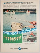 1968 Print Ad Chrysler Fishing Outboard Motors 10 Models Shown - $15.28