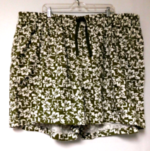 Lucy &amp; Yak Organic Cotton LE  Charlie Elastic Waist  Shorts Size 3XL  Floral - £31.21 GBP