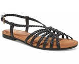 Zodiac Women Braided Slingback Gladiator Sandals Misha Size US 6M Black - $35.64