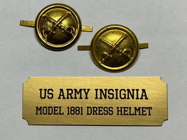 MODEL 1881, CAVALRY, SHAKO DRESS SIDE BUTTONS, SET, INDIAN WARS, VINTAGE - $372.81 MXN